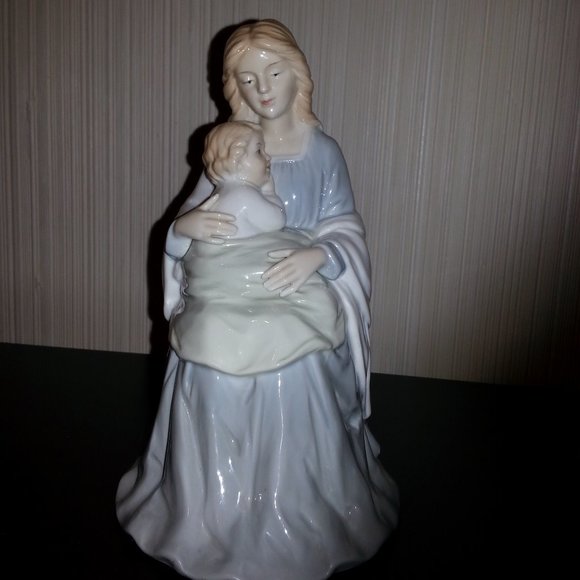 Vtg Homco Home Interiors Mother and Child Figurine - Picture 7 of 13